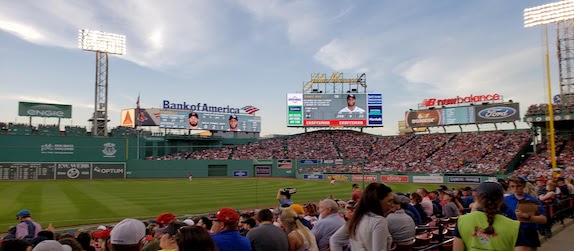 fenway park and field in boston